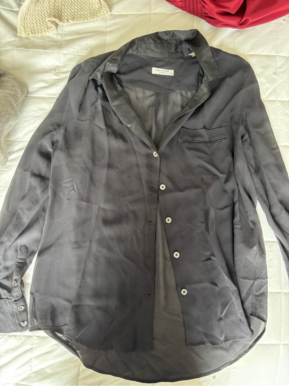 Equipment silk blouse